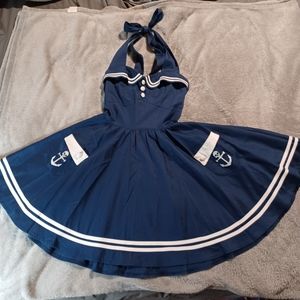 Navy blue sailors dress